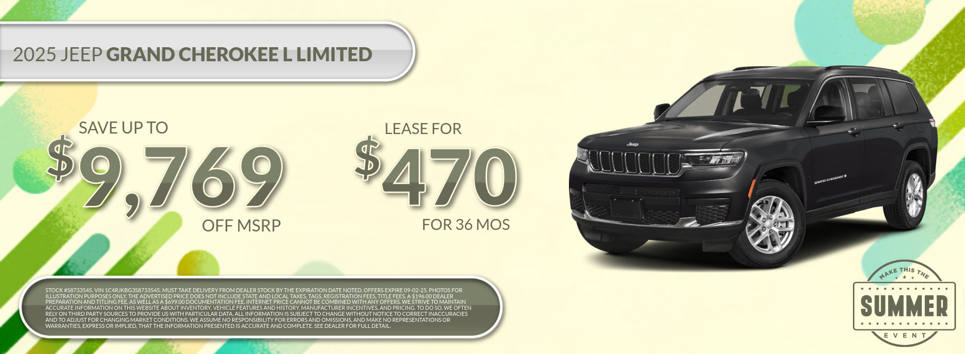 2025 Jeep Grand Cherokee L Limited Special Lease Offers
