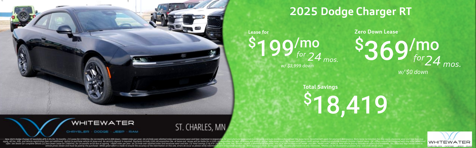 2025 Dodge Charger RT Special Lease Offer
