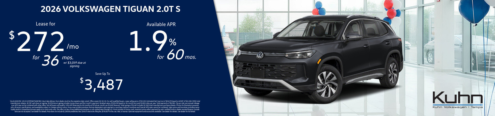 New VW Tiguan 2.0T S Special Offer
