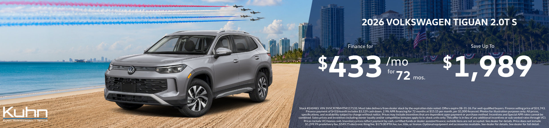 New VW Tiguan 2.0T S Special Offer