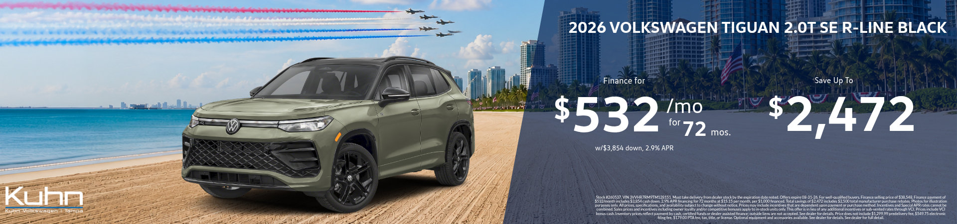 New VW Tiguan 2.0T S Special Offer