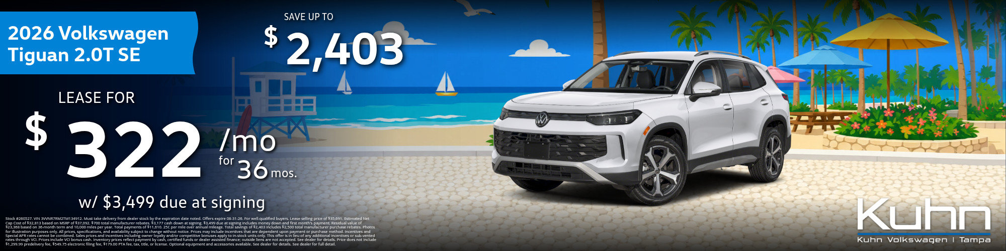 New VW Tiguan 2.0T SE Special Offer