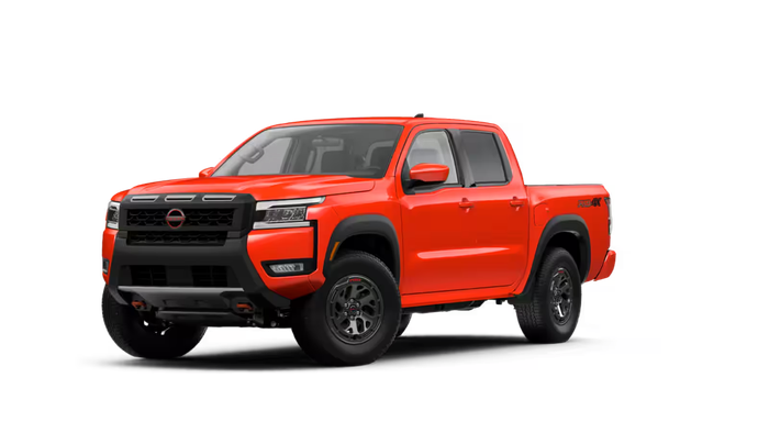 Red Nissan Frontier PRO-4X® trim.